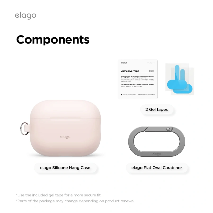 Чехол Elago Silicone Hang Case for Airpods Pro 3rd Gen - Stone (EAPP3SC-HANG-ST)