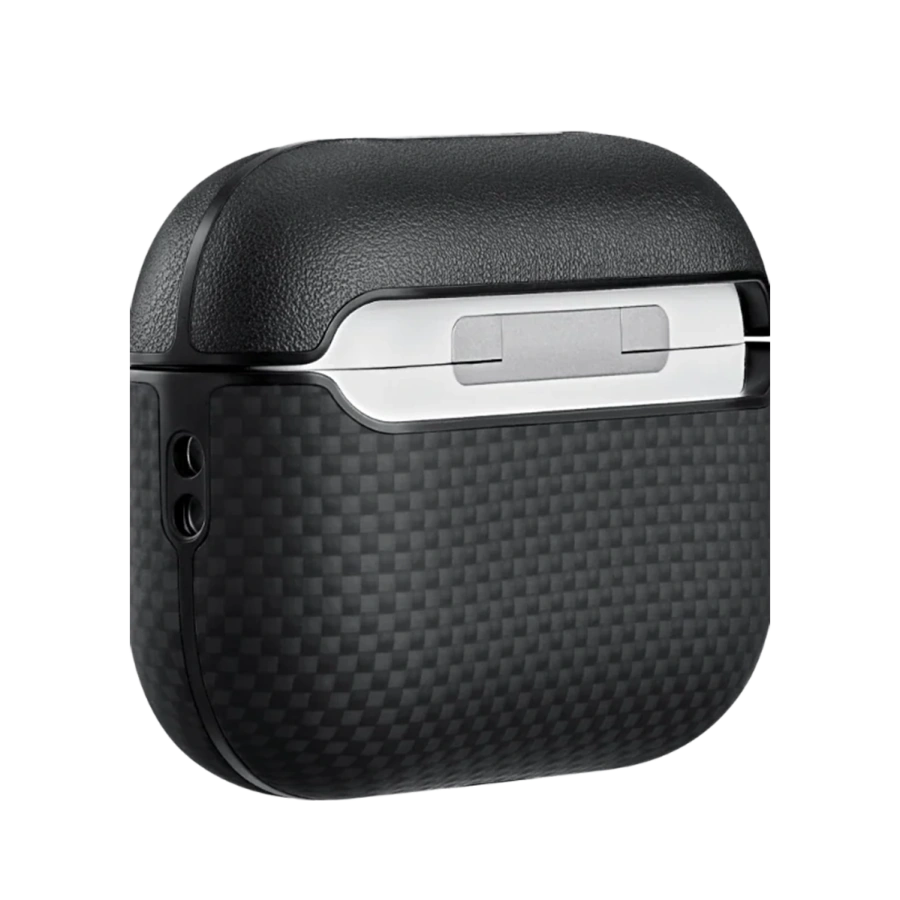 Чехол Pitaka Aramid Fiber Case for AirPods Pro 3 - 1500D Black/Grey [Plain] (APM2501)