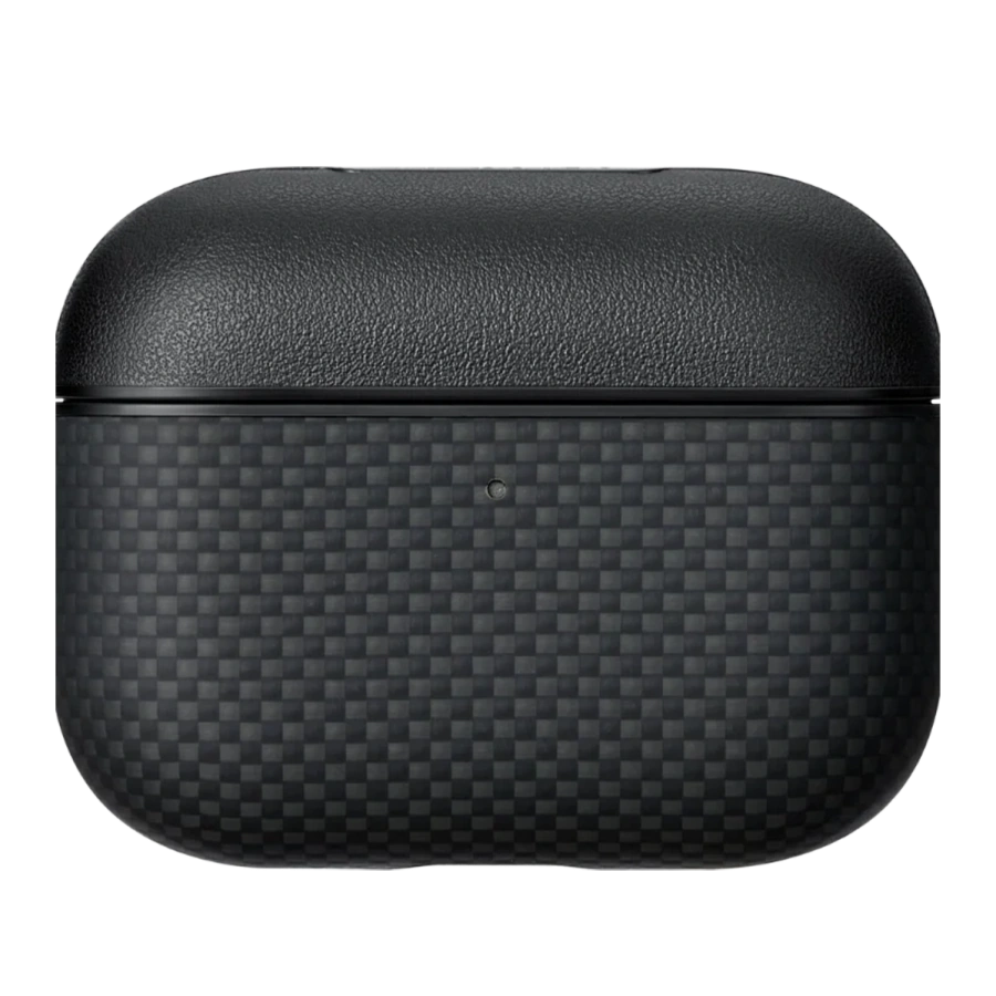 Чехол Pitaka Aramid Fiber Case for AirPods Pro 3 - 1500D Black/Grey [Plain] (APM2501)