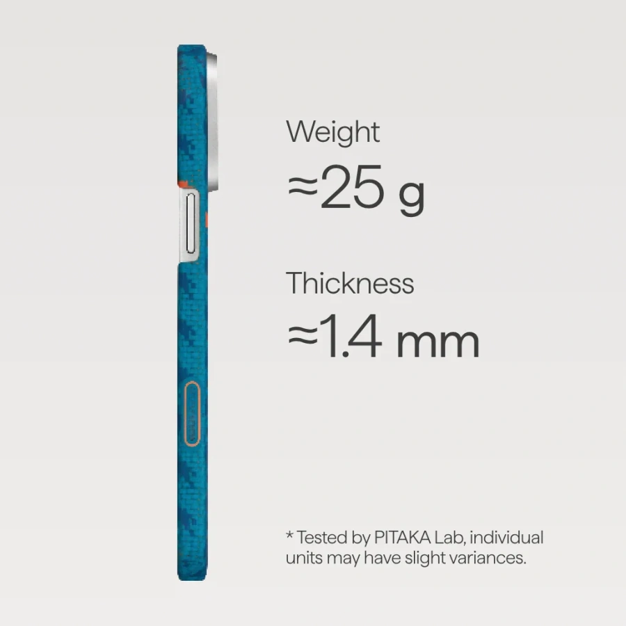 Чехол Pitaka Ultra-Slim Case with PitaTap for iPhone 16 Pro - Indigo