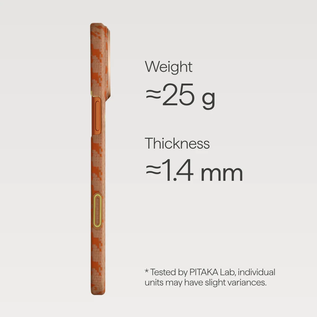 Чохол Pitaka Ultra-Slim Case with PitaTap for iPhone 17 Pro Max - Amber