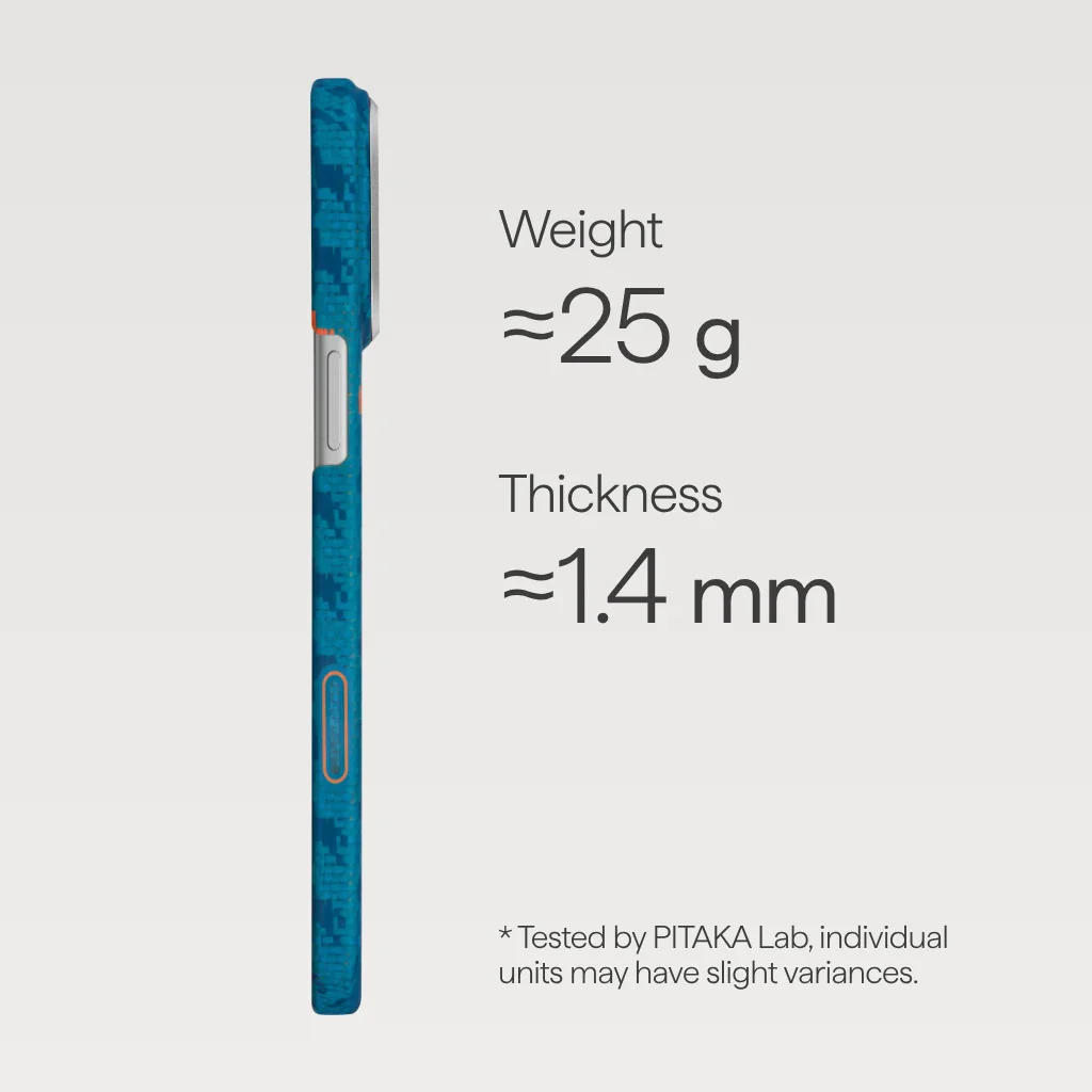 Чохол Pitaka Ultra-Slim Case with PitaTap for iPhone 17 Pro - Indigo