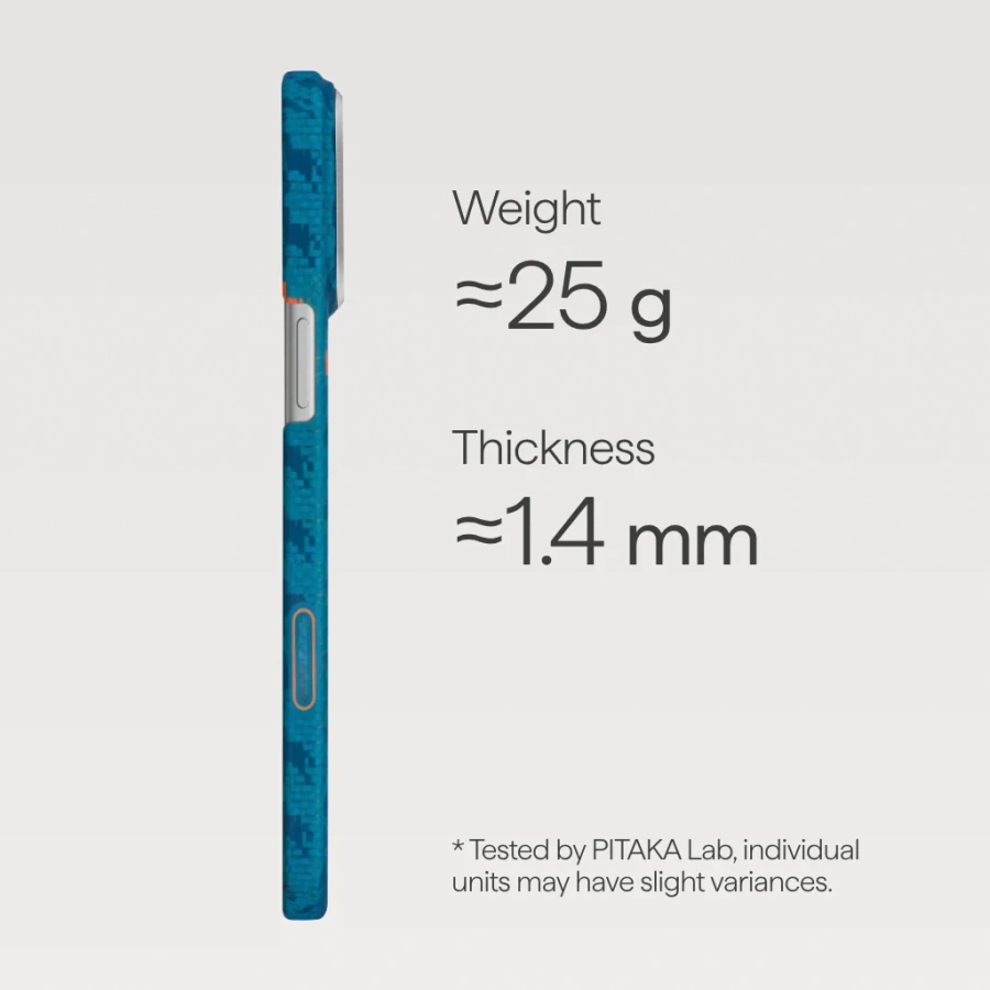Чехол Pitaka Edge Ultra-Slim Case with PitaTap for iPhone 17 Pro Max - Indigo (HR1702PM)