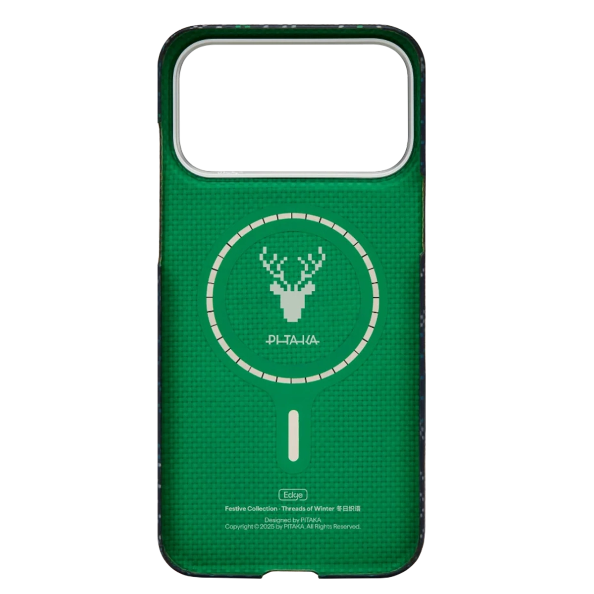 Чохол Pitaka Ultra-Slim Case with PitaTap [Threads of Winter] for iPhone 17 Pro - Navy (TWC202504)