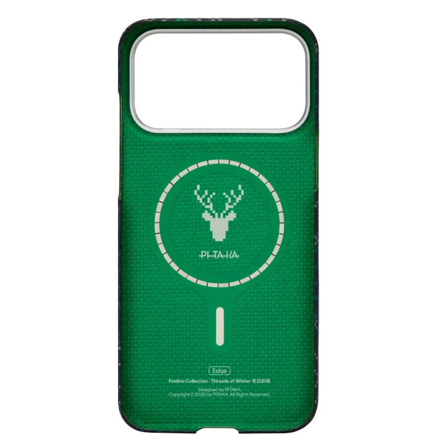 Чехол Pitaka Ultra-Slim Case with PitaTap [Threads of Winter] for iPhone 17 Pro - Navy (TWC202504)