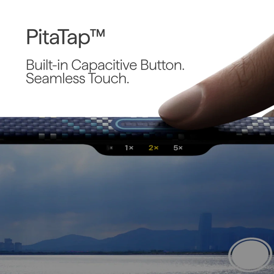 Чехол Pitaka Ultra-Slim Case with PitaTap [Threads of Winter] for iPhone 17 Pro - Navy (TWC202504)