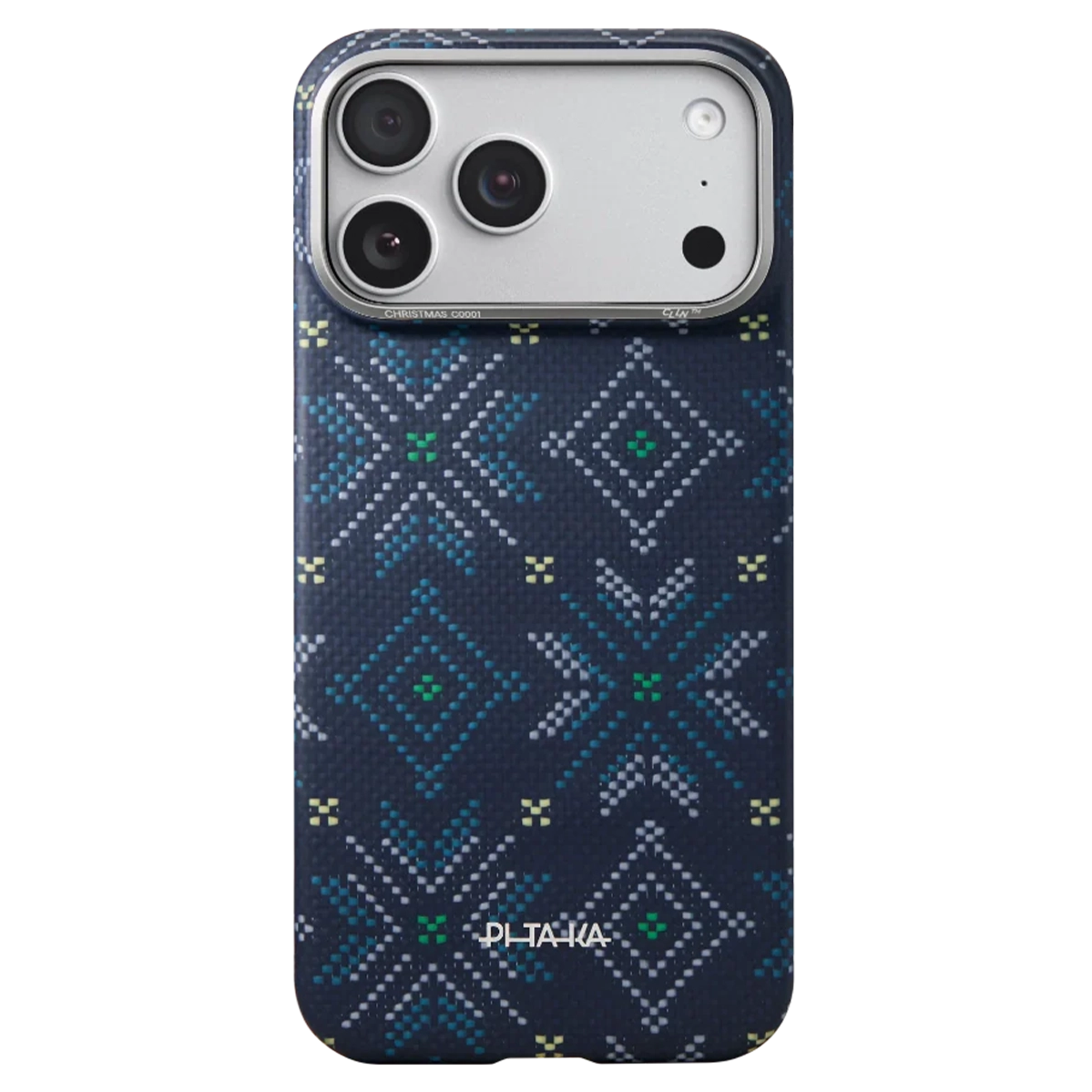 Чохол Pitaka Ultra-Slim Case with PitaTap [Threads of Winter] for iPhone 17 Pro - Navy (TWC202504)