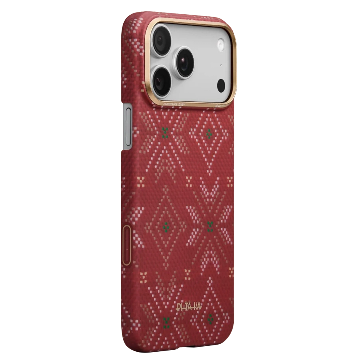 Чохол Pitaka Ultra-Slim Case with PitaTap [Threads of Winter] for iPhone 17 Pro - Scarlett (TWC202501)