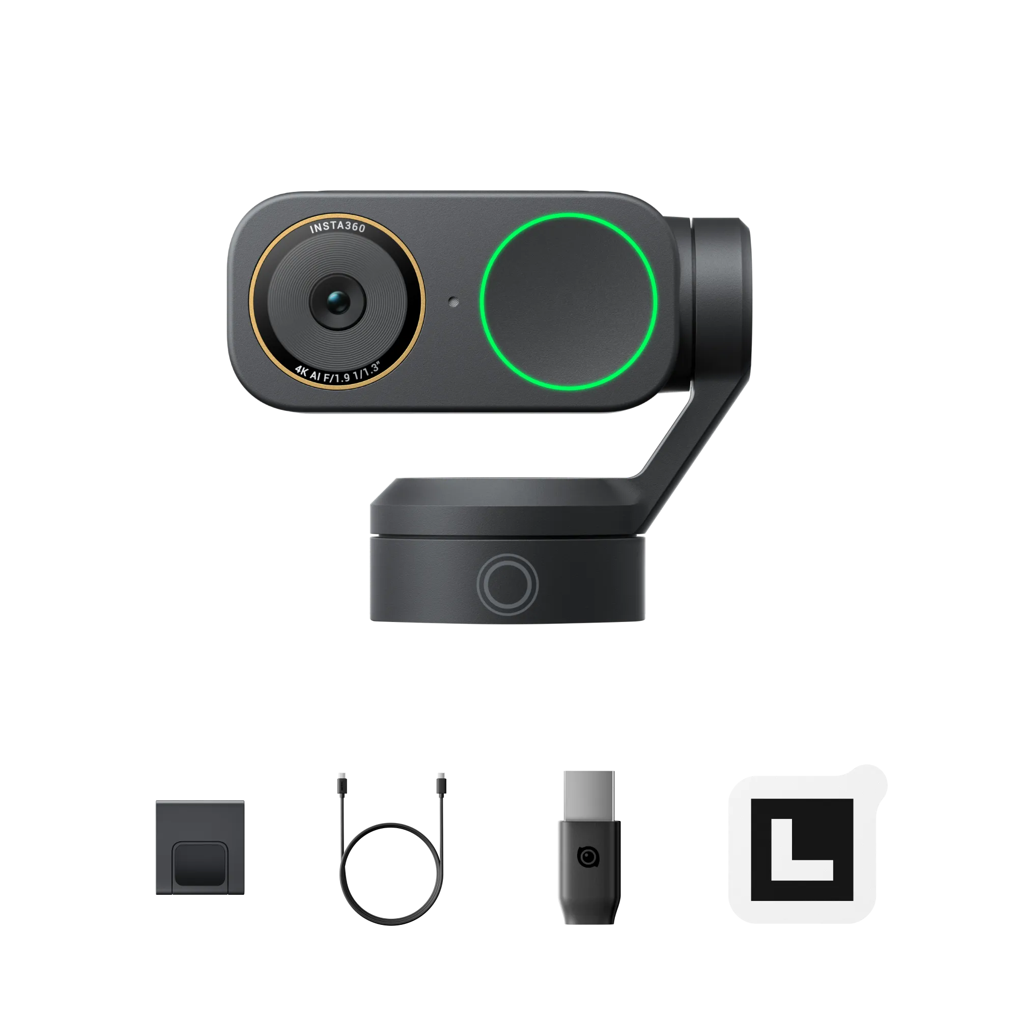 Веб-камера Insta360 Link 2 Pro [Standard Bundle] - Graphite Black
