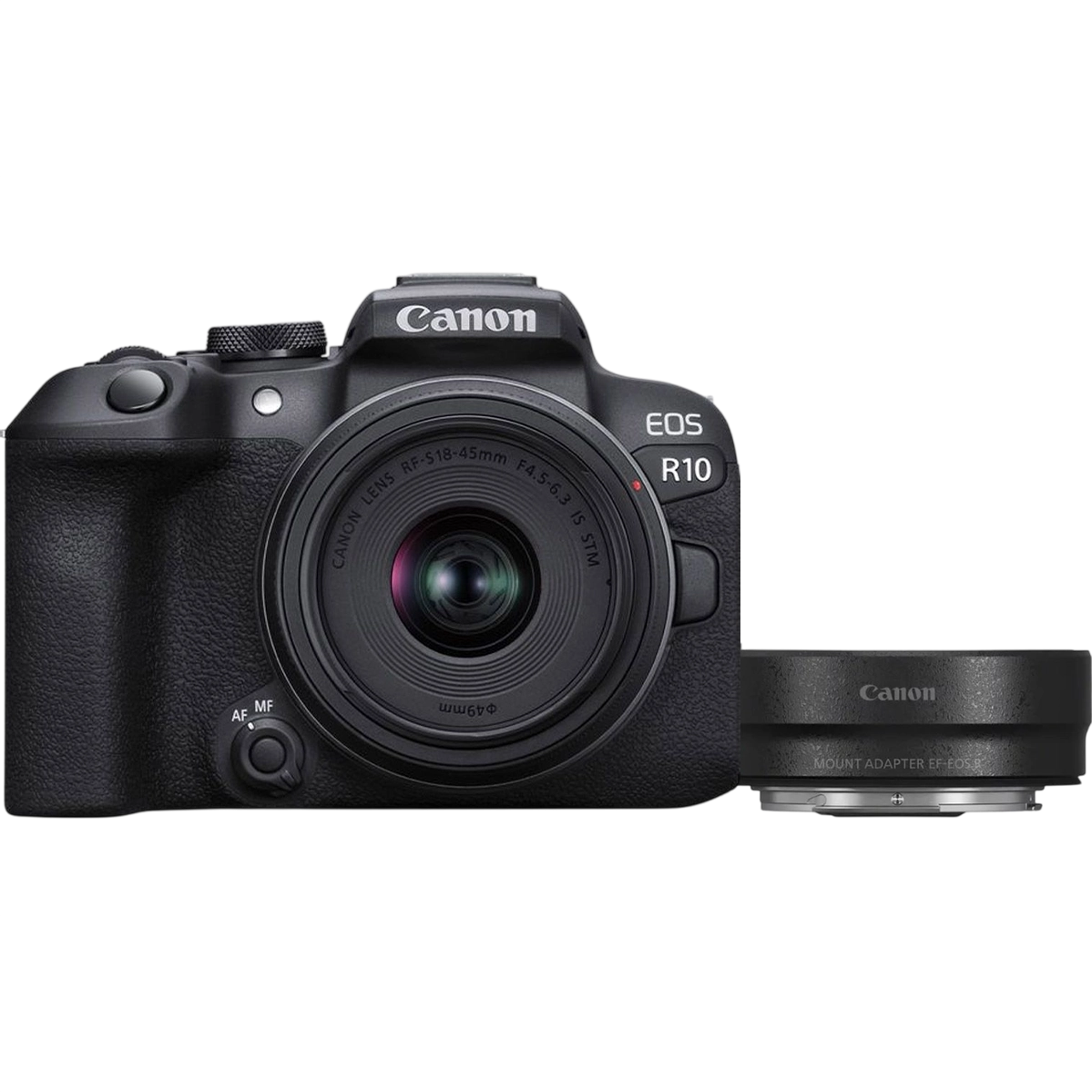 Фотоаппарат Canon EOS R10 kit [RF-S 18-45mm] IS STM + Mount Adapter EF-EOS R (5331C033)