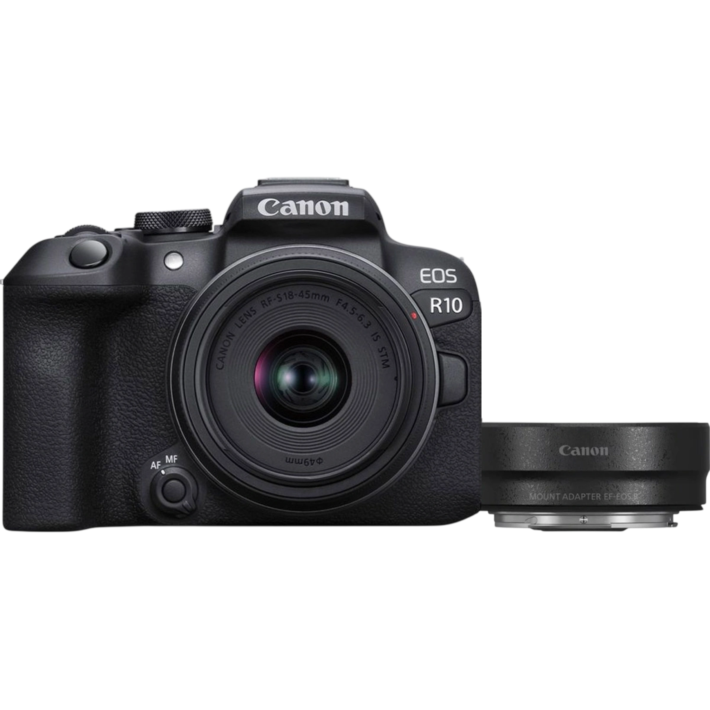 Фотоаппарат Canon EOS R10 kit [RF-S 18-45mm] IS STM + Mount Adapter EF-EOS R (5331C033)