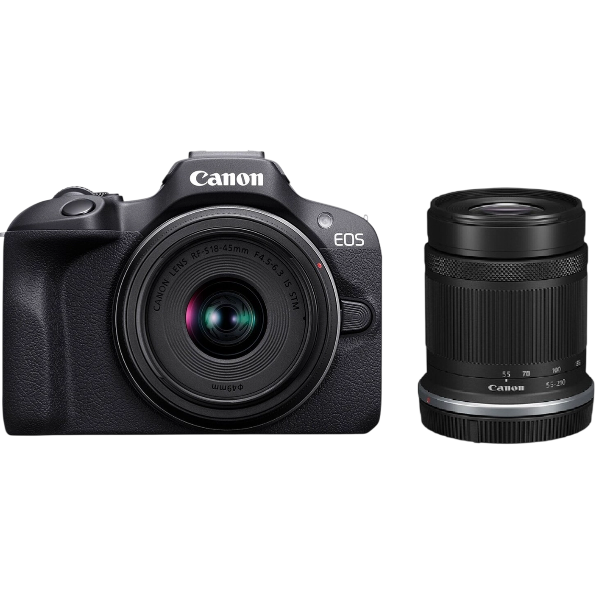 Фотоаппарат Canon EOS R100 kit [18-45mm + 55-210mm] IS STM (6052C036)