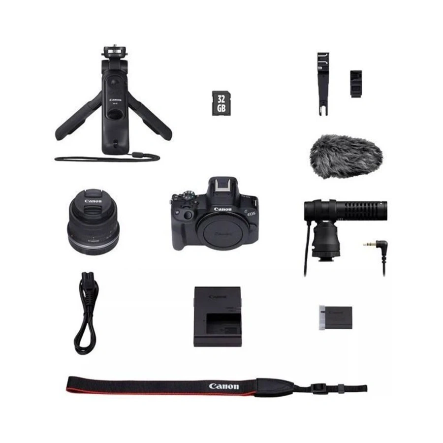 Фотоапарат Canon EOS R50 kit [RF-S 18-45mm] IS STM - Black Creator Kit (5811C036)