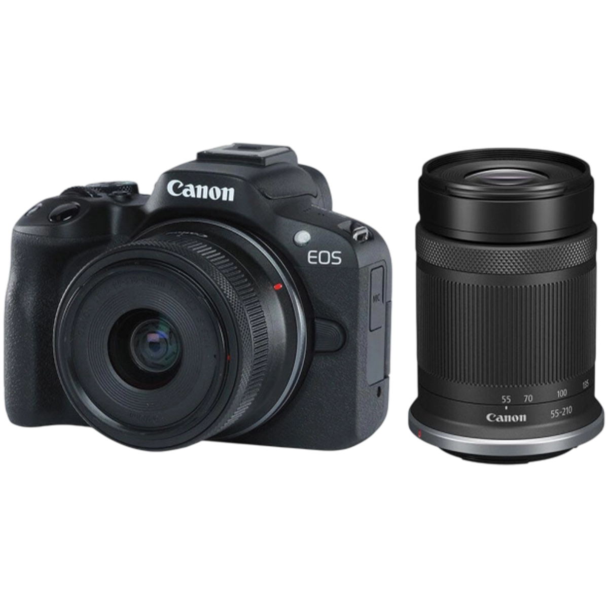 Фотоаппарат Canon EOS R50 kit [RF-S 18-45mm] IS STM + RF-S 55-210mm] IS STM - Black (5811C034)