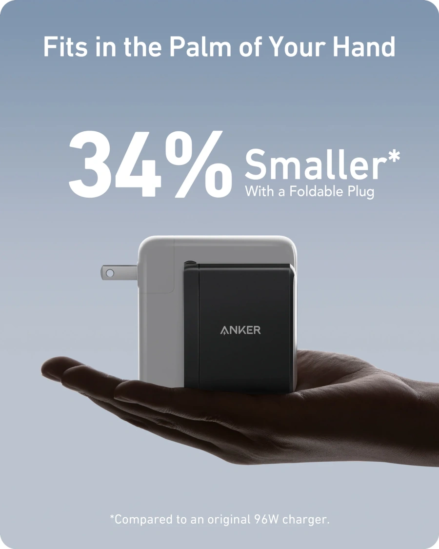 Мережевий зарядний пристрій Anker PowerPort 736 Nano II GaN 100W - Black (A2145G11)