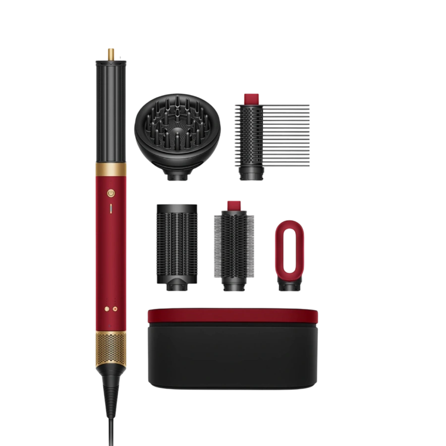 Мультистайлер-фен Dyson Airwrap Co-anda2x Multi-styler & Dryer Curly+Coily - Red Velvet/Gold (176957-01) EU
