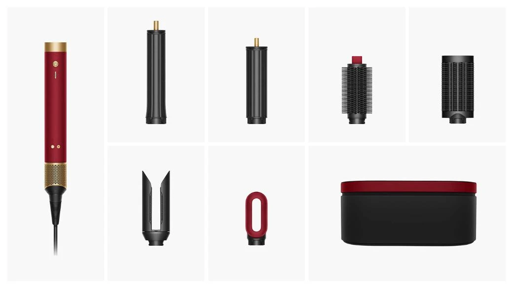 Мультистайлер-фен Dyson Airwrap Co-anda2x Multi-styler & Dryer Straight+Wavy - Red Velvet/Gold (176955-01) EU