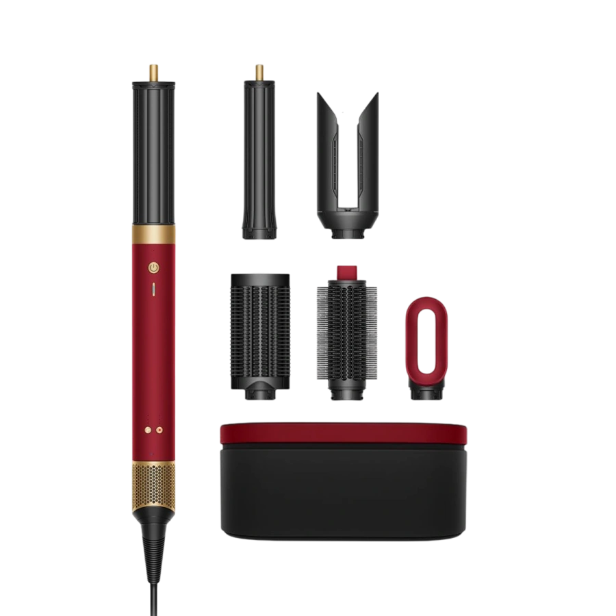 Мультистайлер-фен Dyson Airwrap Co-anda2x Multi-styler & Dryer Straight+Wavy - Red Velvet/Gold (176955-01) EU