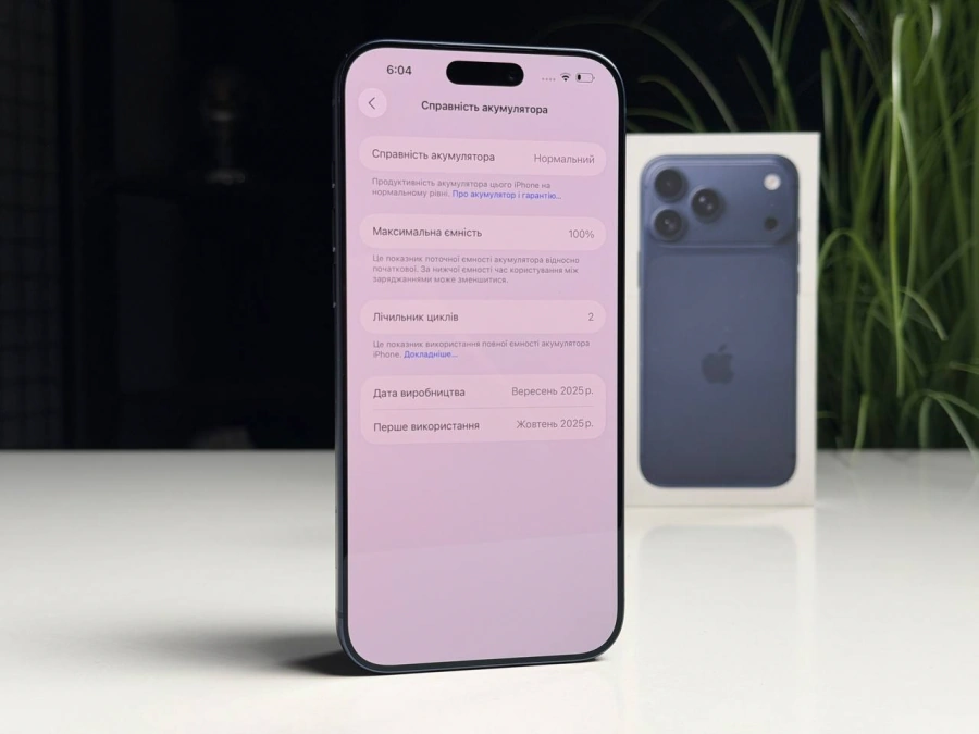 OPEN BOX Apple iPhone 17 Pro Max 256GB Deep Blue (MFYP4) - Стан: ідеальний | Акумулятор: 100% | Комплектація: повний | Гарантія: 6 міс.