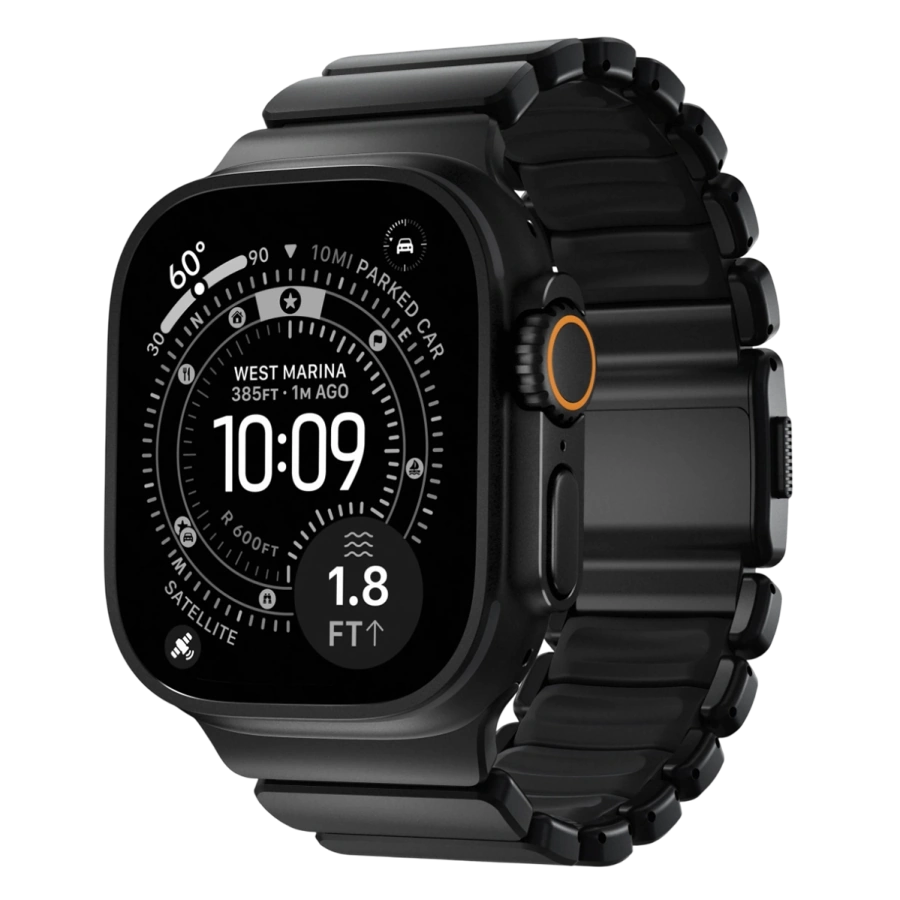 Ремешок Nomad Stratos Band Black Hardware для Apple Watch 46mm/49mm - Black (NM011154858)
