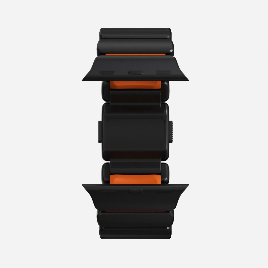 Ремешок Nomad Stratos Band Black Hardware для Apple Watch 46mm/49mm - Ultra Orange (NM011116858)