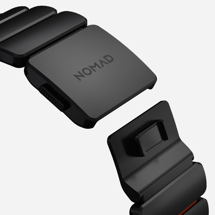 Ремешок Nomad Stratos Band Black Hardware для Apple Watch 46mm/49mm - Ultra Orange (NM011116858)