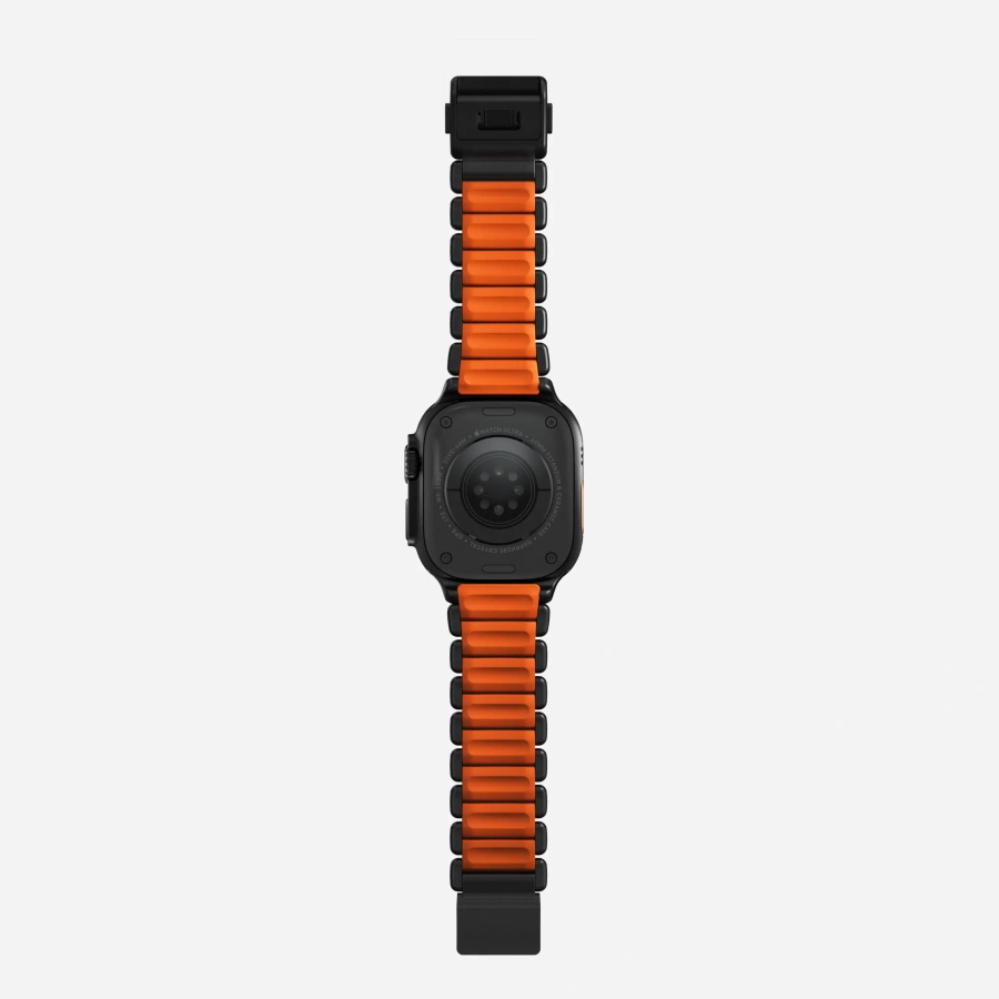 Ремешок Nomad Stratos Band Black Hardware для Apple Watch 46mm/49mm - Ultra Orange (NM011116858)