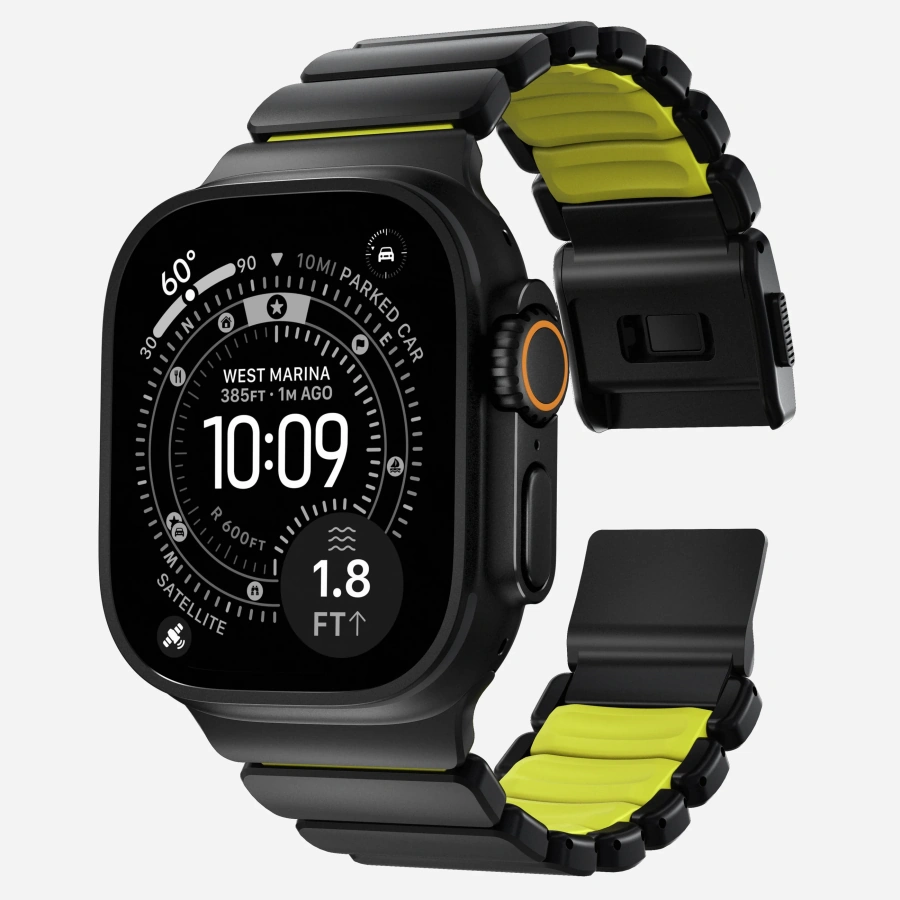 Ремешок Nomad Stratos Band Black Hardware для Apple Watch 46mm/49mm - Volt (NM011130858)