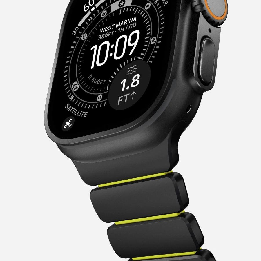 Ремешок Nomad Stratos Band Black Hardware для Apple Watch 46mm/49mm - Volt (NM011130858)