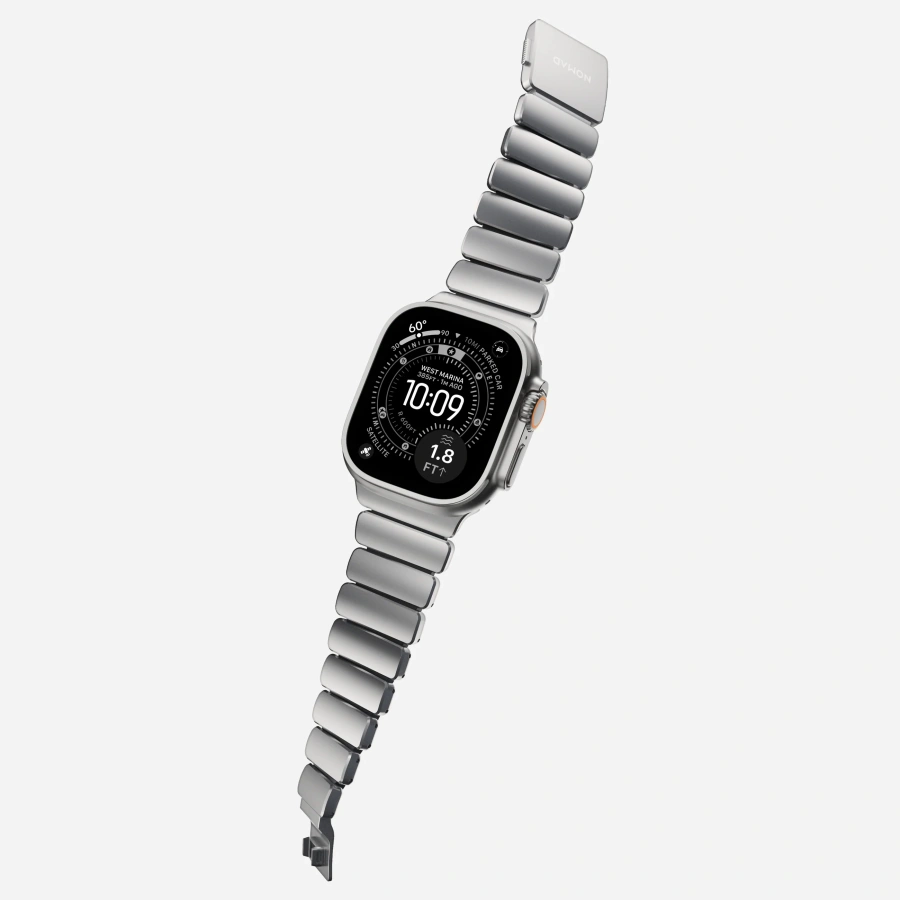 Ремешок Nomad Stratos Band Natural Hardware для Apple Watch 46mm/49mm - Black (NM014421858)