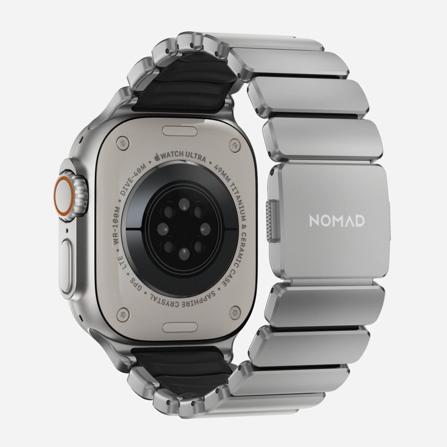 Ремешок Nomad Stratos Band Natural Hardware для Apple Watch 46mm/49mm - Black (NM014421858)