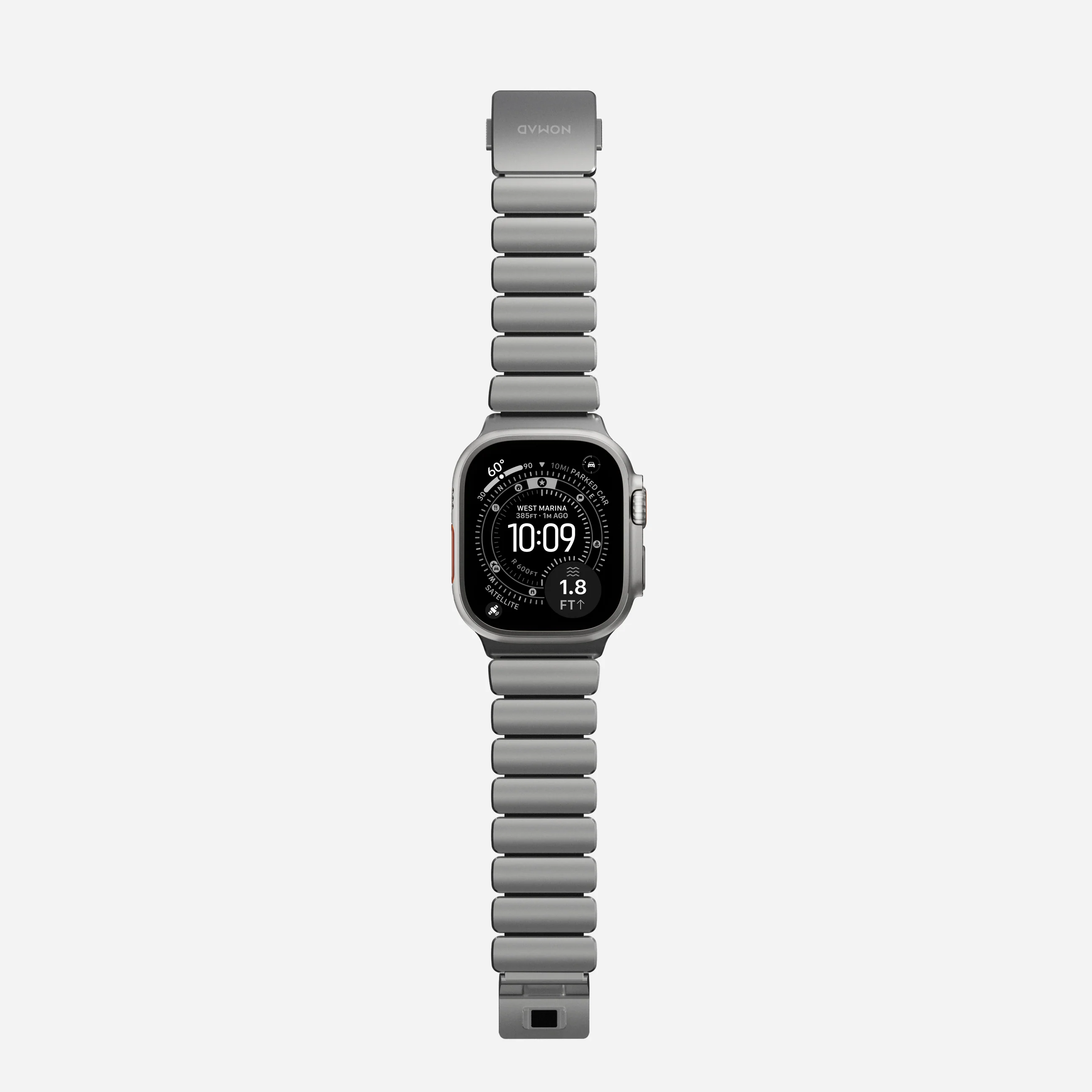 Ремінець Nomad Stratos Band Natural Hardware для Apple Watch 46mm/49mm - Black (NM014421858)