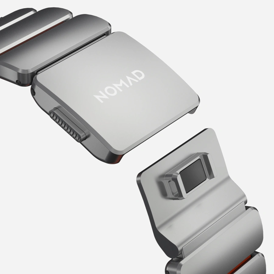 Ремінець Nomad Stratos Band Natural Hardware для Apple Watch 46mm/49mm - Ultra Orange (NM011123858)