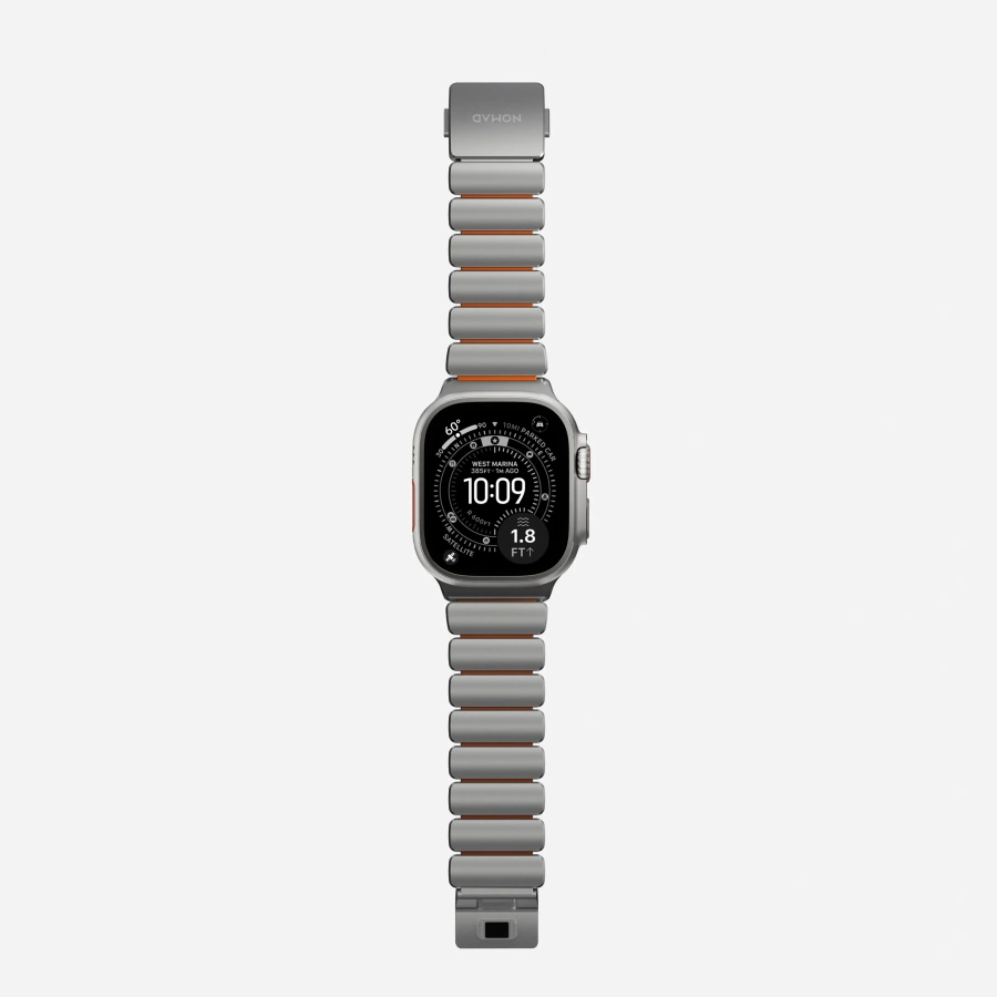 Ремінець Nomad Stratos Band Natural Hardware для Apple Watch 46mm/49mm - Ultra Orange (NM011123858)
