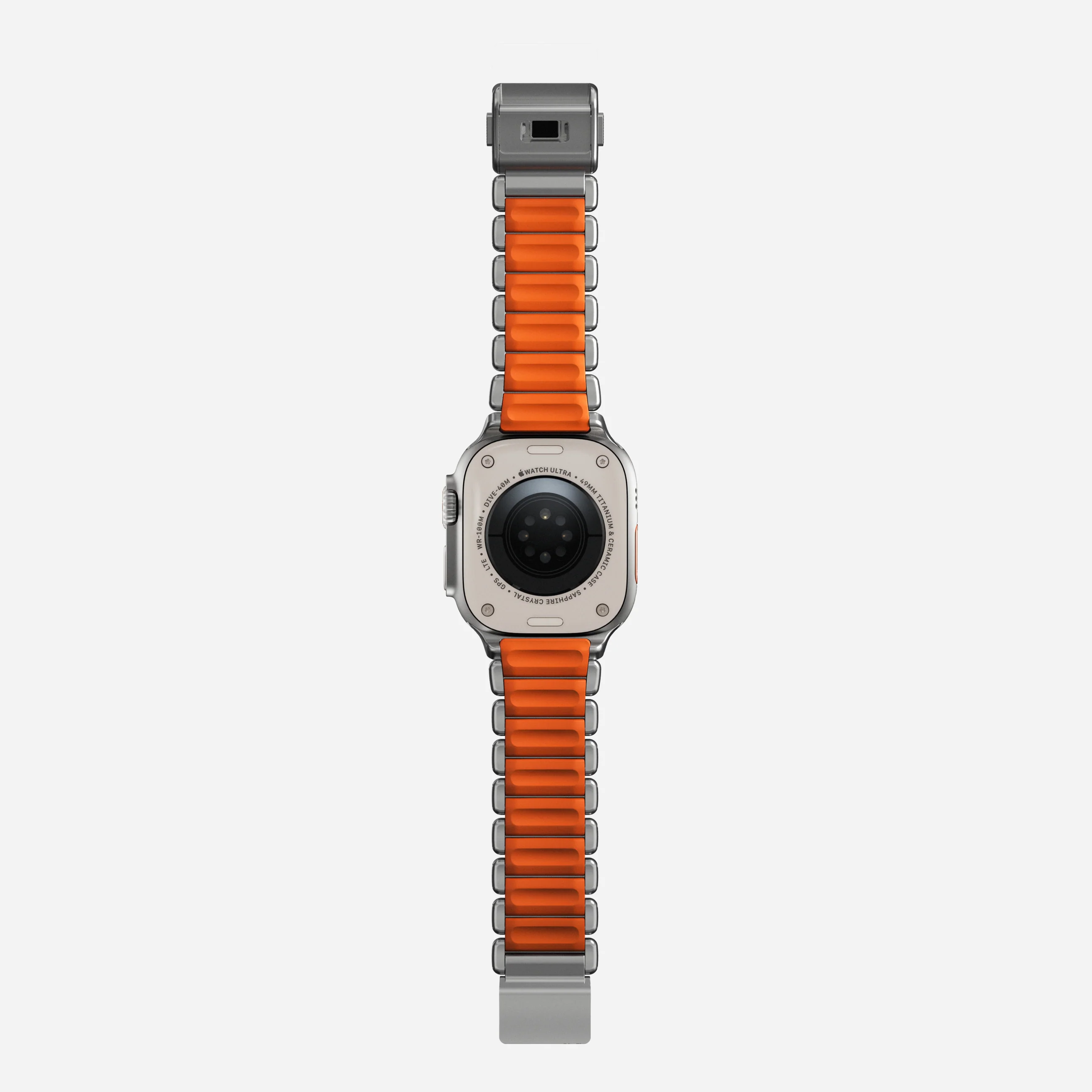 Ремінець Nomad Stratos Band Natural Hardware для Apple Watch 46mm/49mm - Ultra Orange (NM011123858)