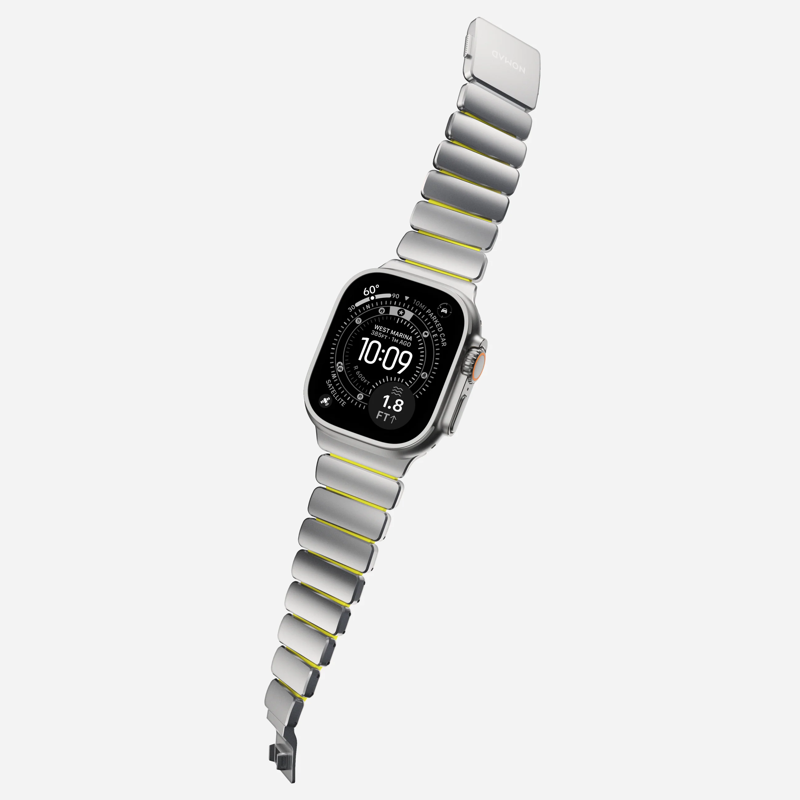 Ремінець Nomad Stratos Band Natural Hardware для Apple Watch 46mm/49mm - Volt (NM011147858)