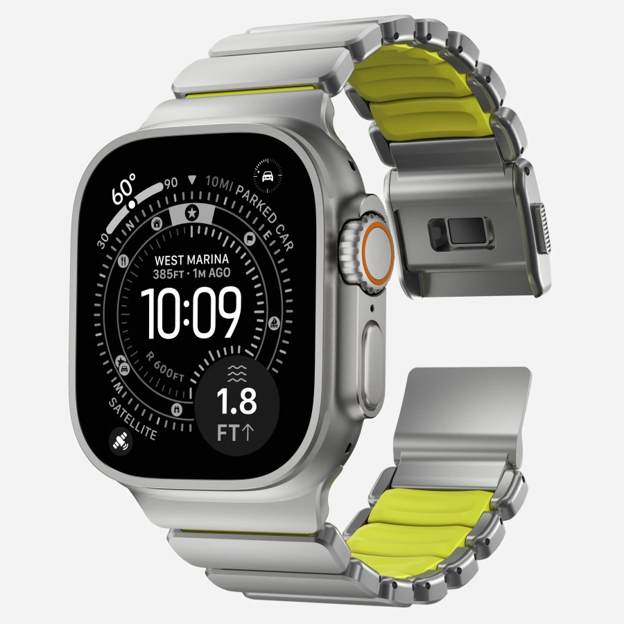 Ремінець Nomad Stratos Band Natural Hardware для Apple Watch 46mm/49mm - Volt (NM011147858)