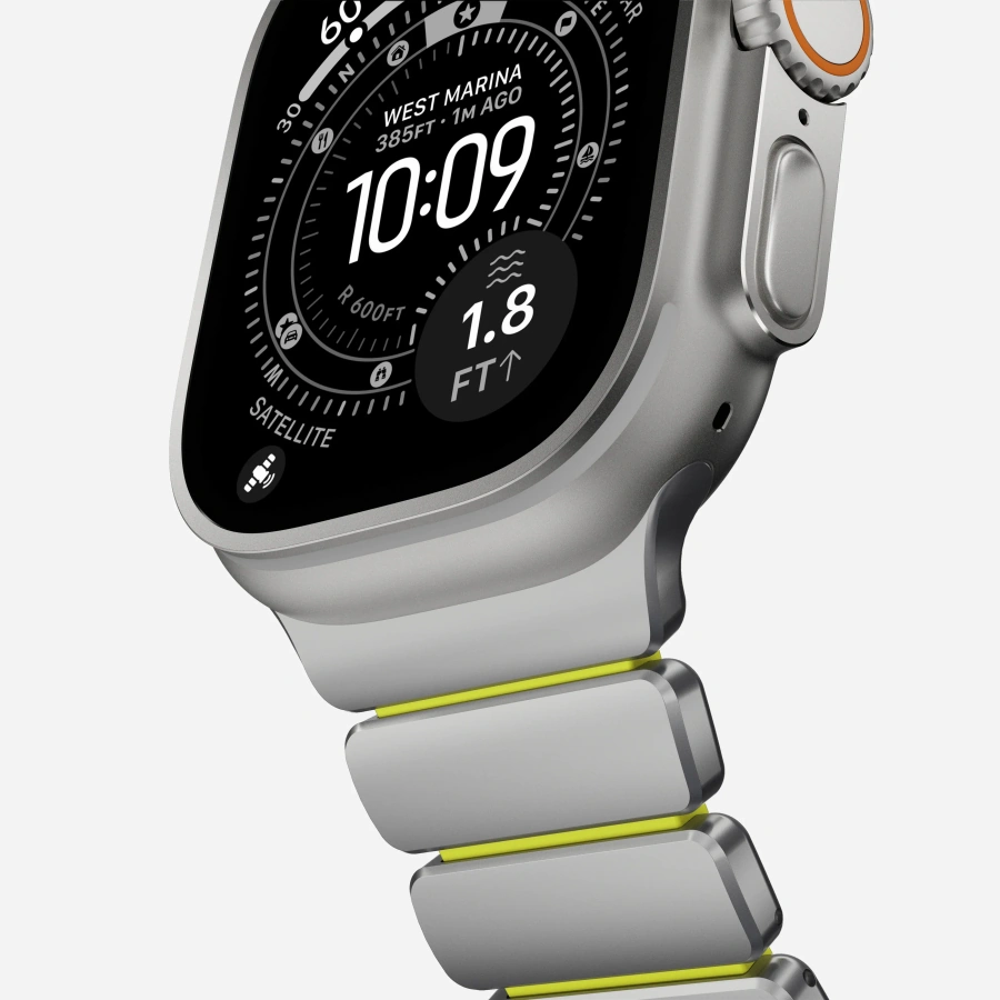 Ремінець Nomad Stratos Band Natural Hardware для Apple Watch 46mm/49mm - Volt (NM011147858)