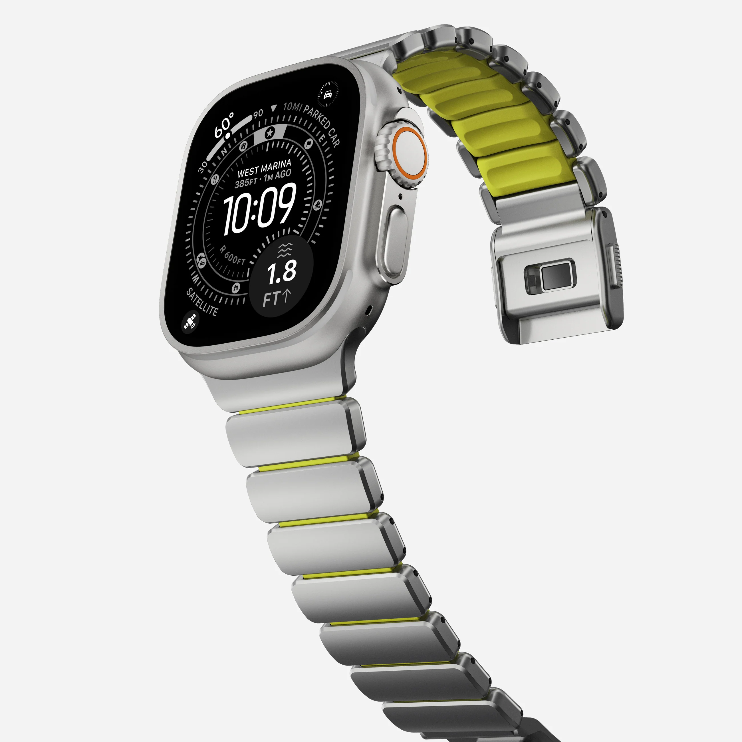 Ремінець Nomad Stratos Band Natural Hardware для Apple Watch 46mm/49mm - Volt (NM011147858)