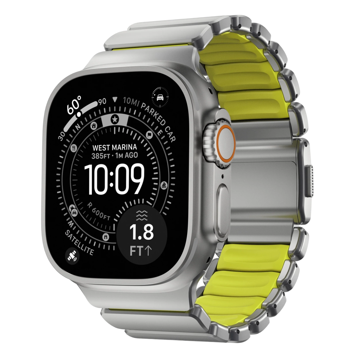 Ремінець Nomad Stratos Band Natural Hardware для Apple Watch 46mm/49mm - Volt (NM011147858)