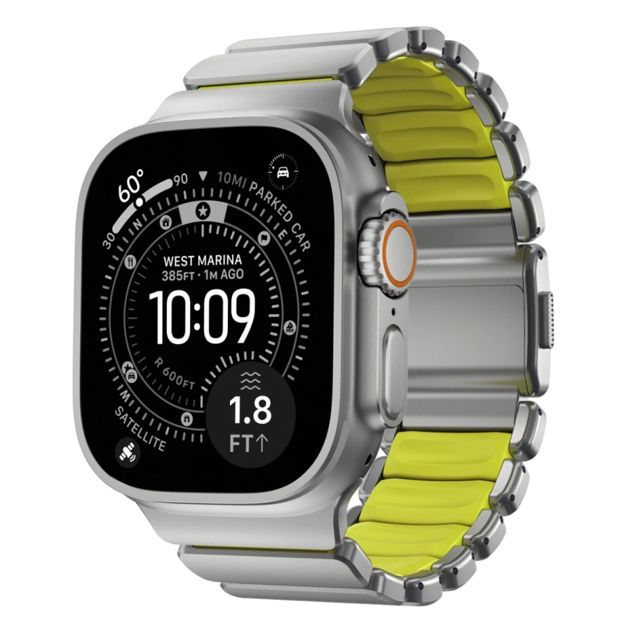 Ремінець Nomad Stratos Band Natural Hardware для Apple Watch 46mm/49mm - Volt (NM011147858)