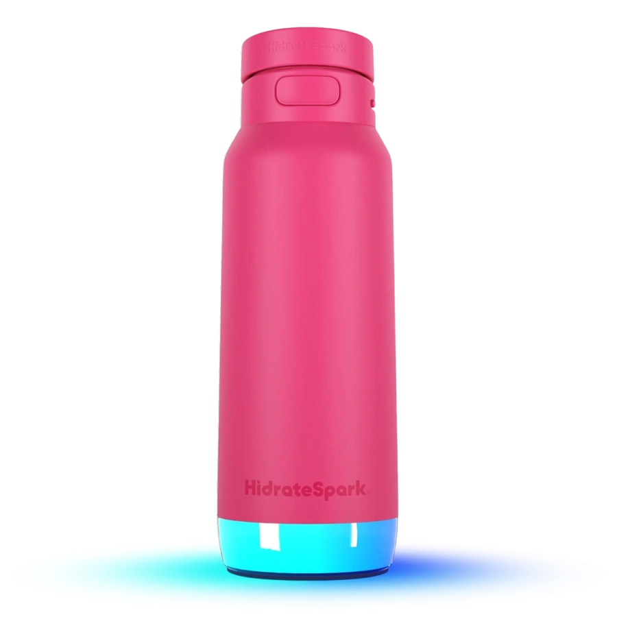 Умная бутылка для воды HidrateSpark PRO 2 Smart Bottle - Chug & Straw Lid 32oz/946 ml - Flamingo