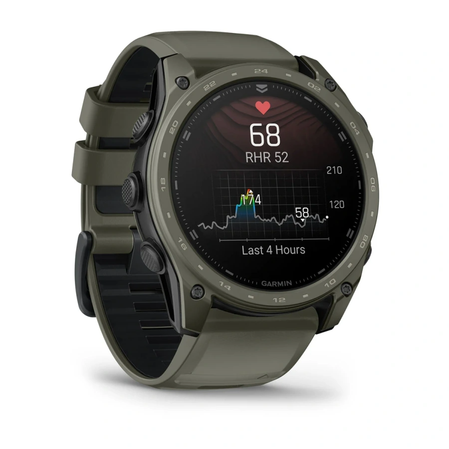 Смарт-годинник Garmin tactix 8 51 mm AMOLED Includes Applied Ballistics Ultralight Solver - Olive Drab Cerakote (010-04553-10/11)
