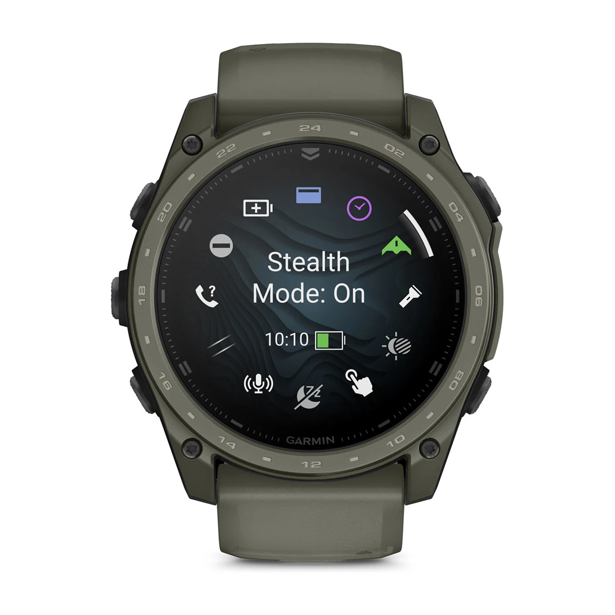Смарт-годинник Garmin tactix 8 51 mm AMOLED Includes Applied Ballistics Ultralight Solver - Olive Drab Cerakote (010-04553-10/01)