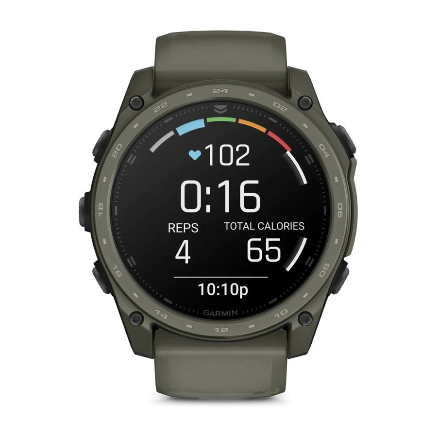 Смарт-годинник Garmin tactix 8 51 mm AMOLED Includes Applied Ballistics Ultralight Solver - Olive Drab Cerakote (010-04553-10/11)