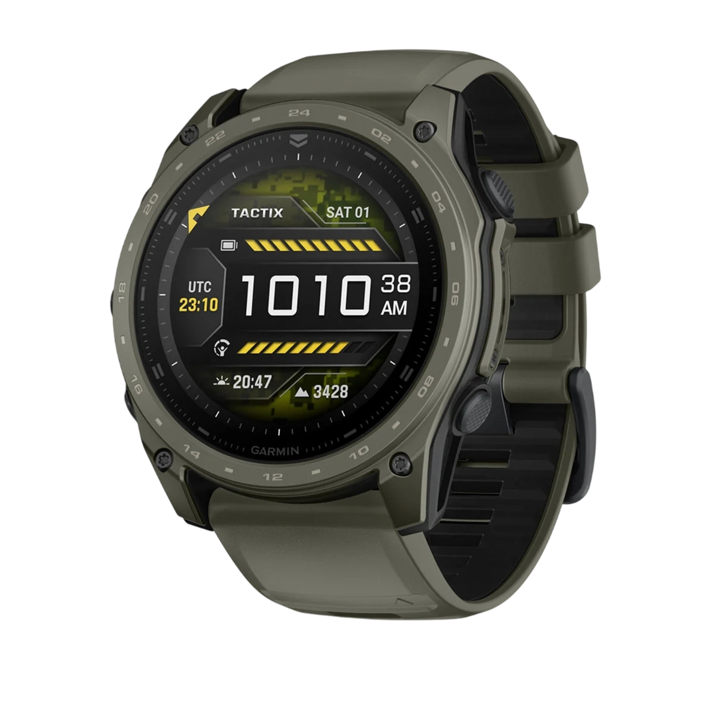 Смарт-годинник Garmin tactix 8 51 mm AMOLED Includes Applied Ballistics Ultralight Solver - Olive Drab Cerakote (010-04553-10/01)