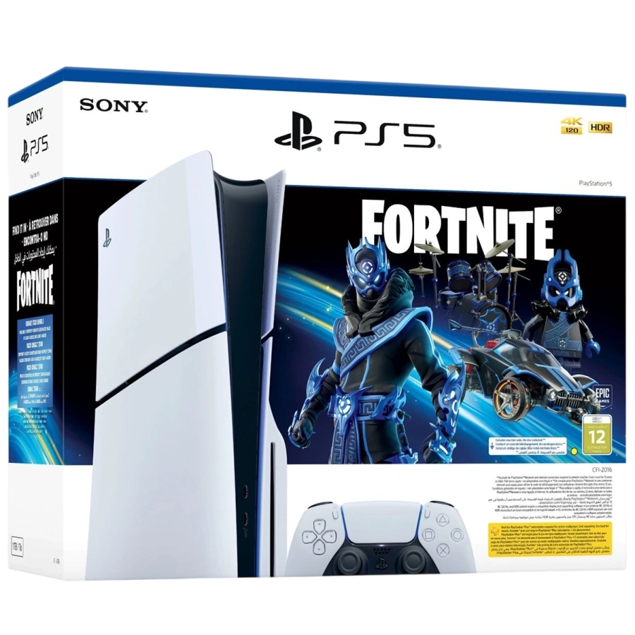 Стационарная игровая приставка Sony PlayStation 5 Slim Blu-Ray 1TB - Fortnite Flowering Chaos Bundle (1000049838)