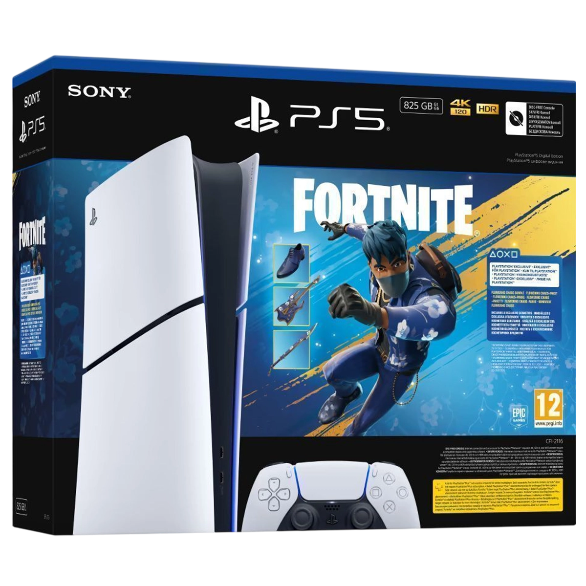 Стаціонарна ігрова приставка Sony PlayStation 5 Slim Digital Edition 825GB - Fortnite Flowering Chaos Bundle (1000049851)