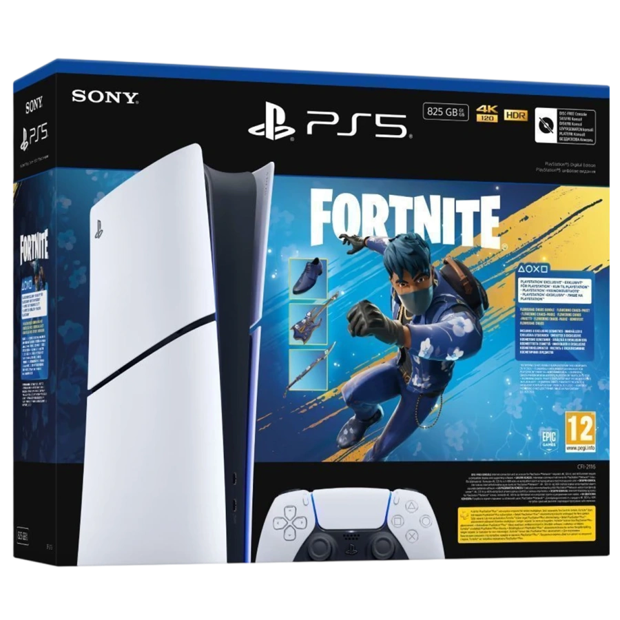 Стационарная игровая приставка Sony PlayStation 5 Slim Digital Edition 825GB - Fortnite Flowering Chaos Bundle (1000049851)