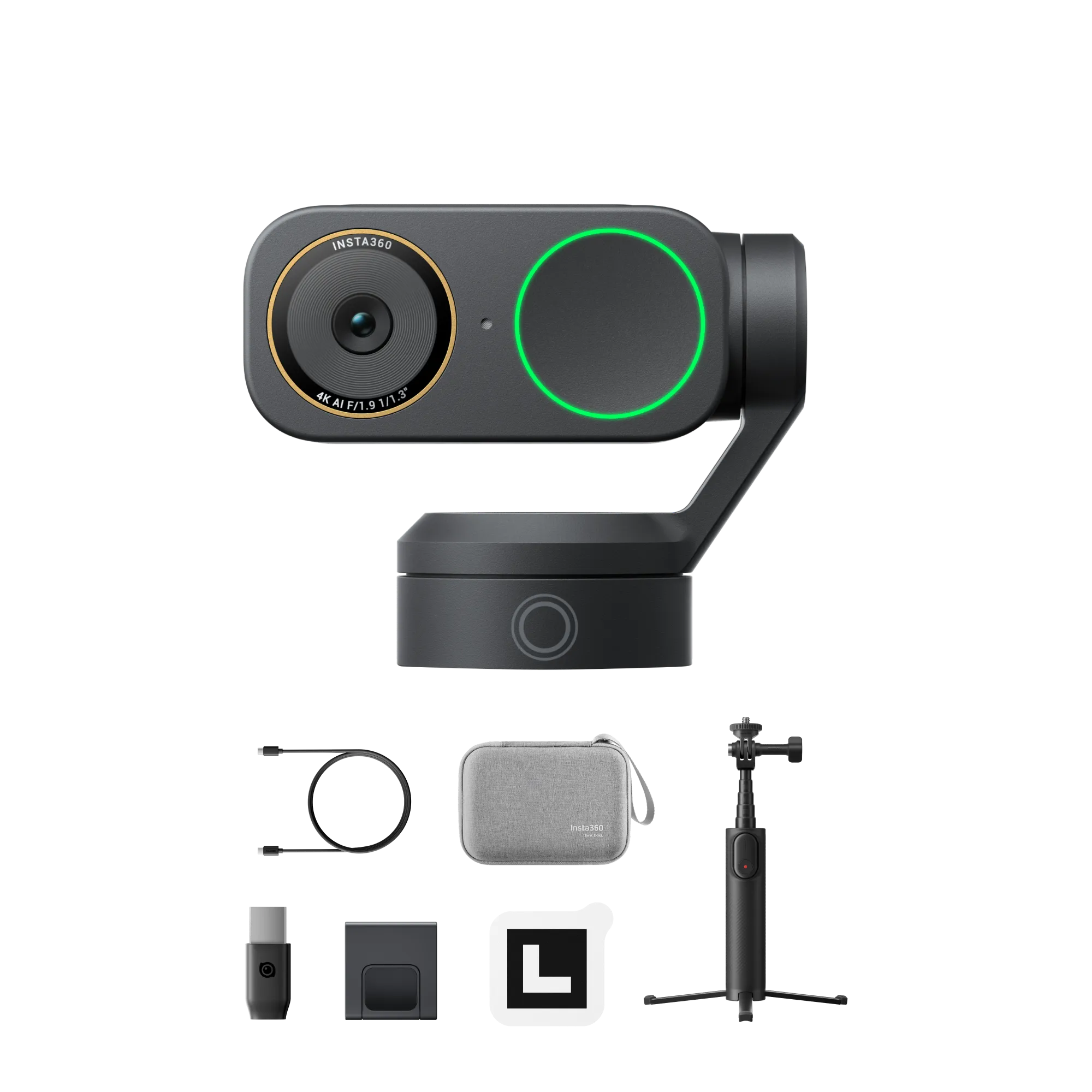 Веб-камера Insta360 Link 2 Pro [Get-Set Bundle] - Graphite Black